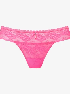 String féminin avec petit nœud décoratif et élégant accessoire décoratif au centre devant