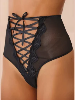 String taille haute sexy de petite fleur gold