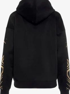 Sweat à capuche au motif abstrait