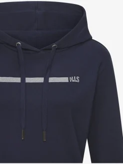 Sweat à capuche avec imprimé rayé