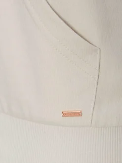 Sweat à capuche confortable, imprimé discret devant
