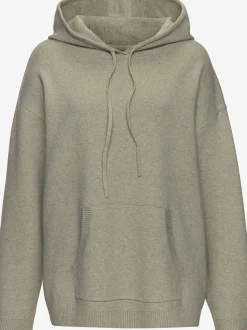 Sweat à capuche en tricot doux et élastique