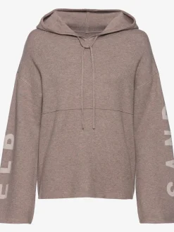 Sweat à capuche en tricot doux et élastique