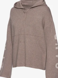 Sweat à capuche en tricot doux et élastique