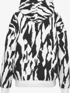 Sweat à capuche pull à capuche avec imprimé sur toute la surface