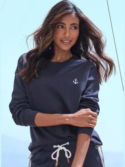 Sweater sweatshirt au coloris uni tendance