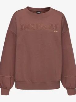 Sweater sweatshirt au coloris uni tendance