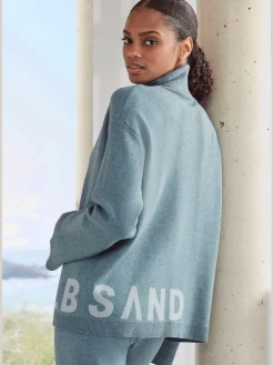 Sweater sweatshirt en tricot doux et élastique
