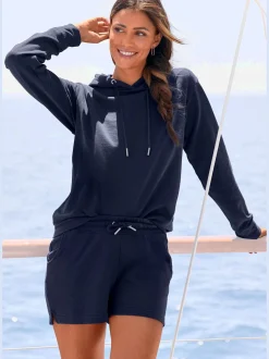Sweatshirt à capuche à la largeur confortable