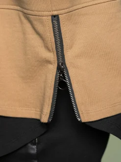 Sweatshirt à capuche aspect 2 en 1 tendance