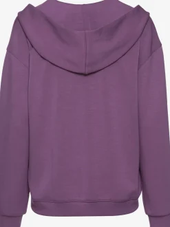 Sweatshirt à capuche avec encolure en v