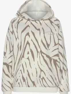 Sweatshirt à capuche avec motif zèbre