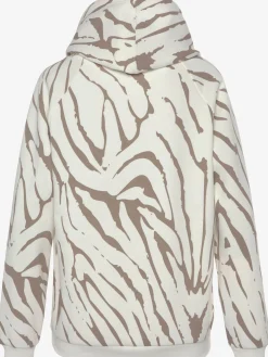 Sweatshirt à capuche avec motif zèbre