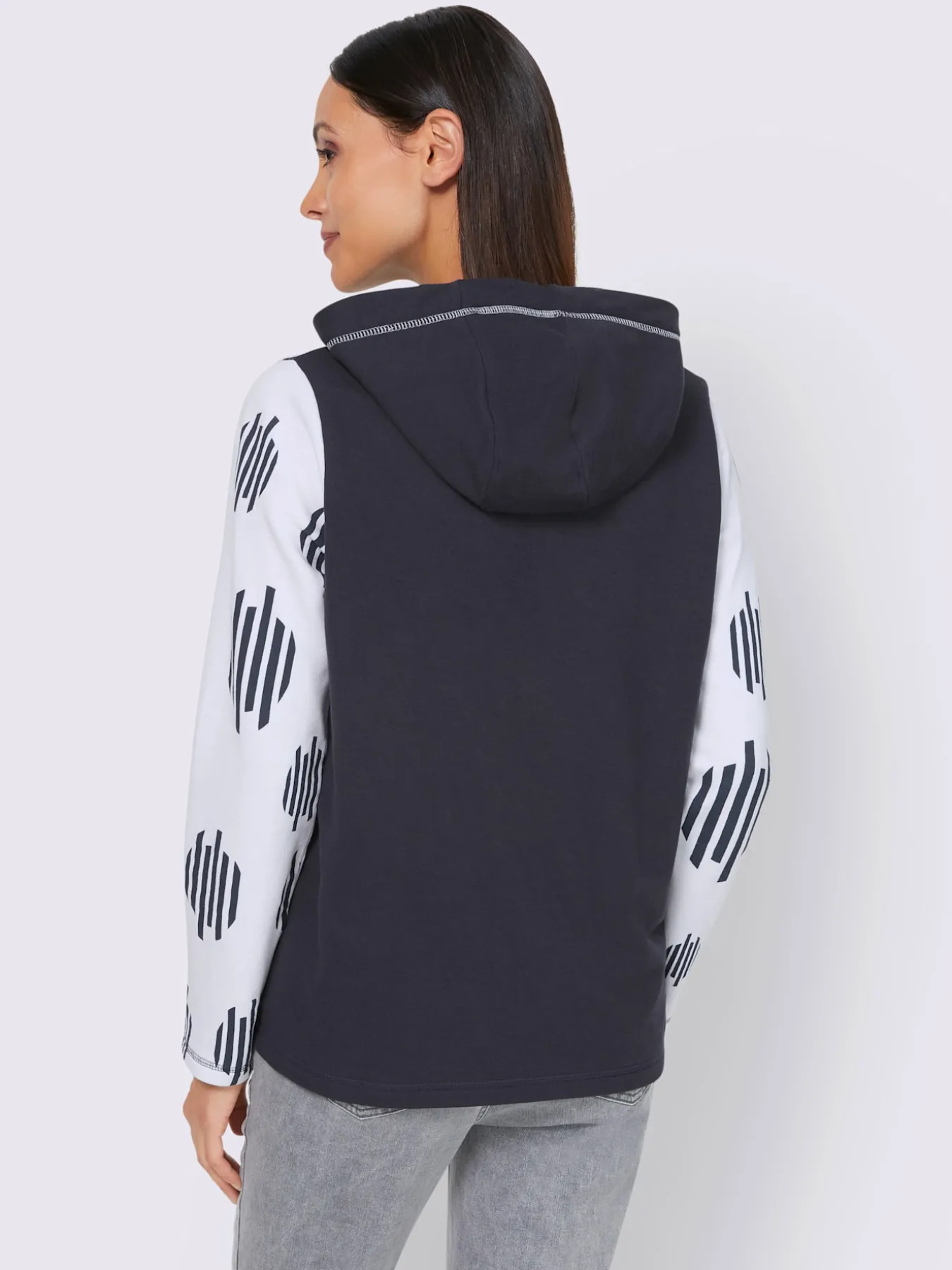 Sweatshirt à capuche capuche à coulisse et stoppeurs