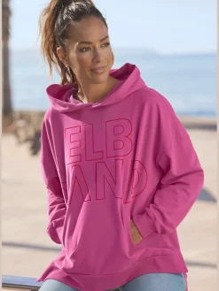 Sweatshirt à capuche coupe large tendance