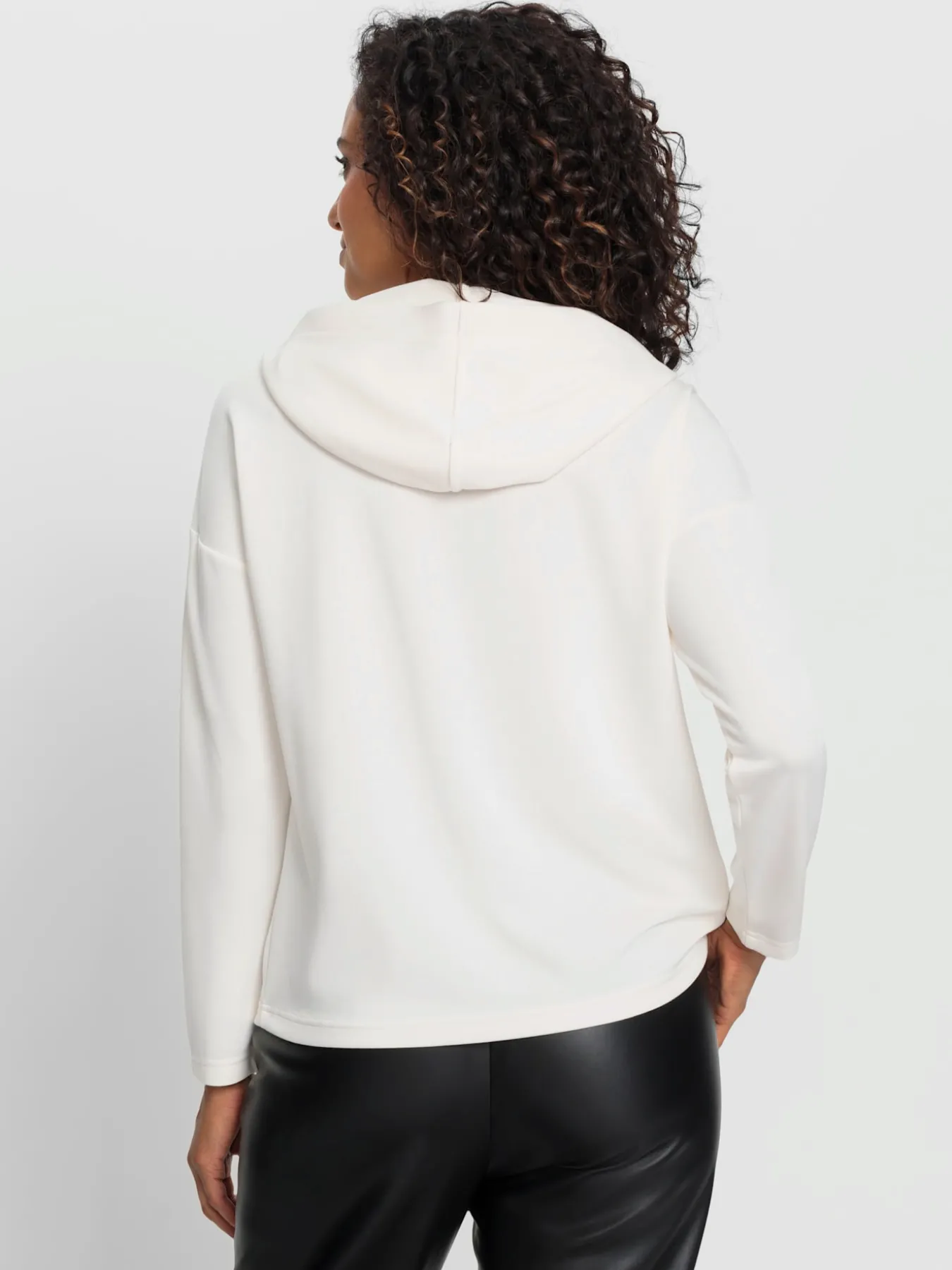 Sweatshirt à capuche coupe décontractée