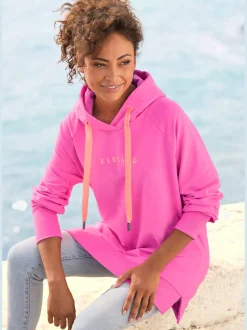 Sweatshirt à capuche grande capuche doublée