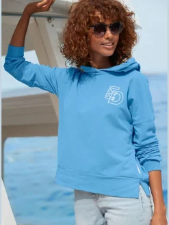 Sweatshirt à capuche grande capuche doublée