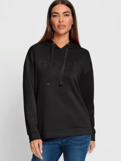 Sweatshirt à capuche inscription tendance