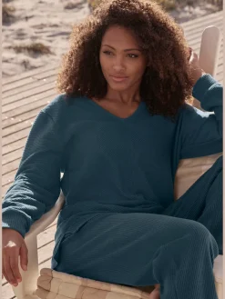 Sweatshirt avec encolure en v
