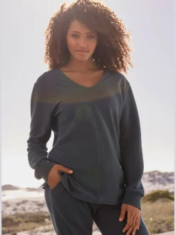 Sweatshirt avec encolure en v