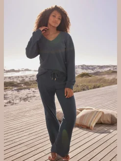 Sweatshirt avec encolure en v