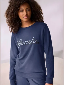 Sweatshirt basique avec logo imprimé et broderie
