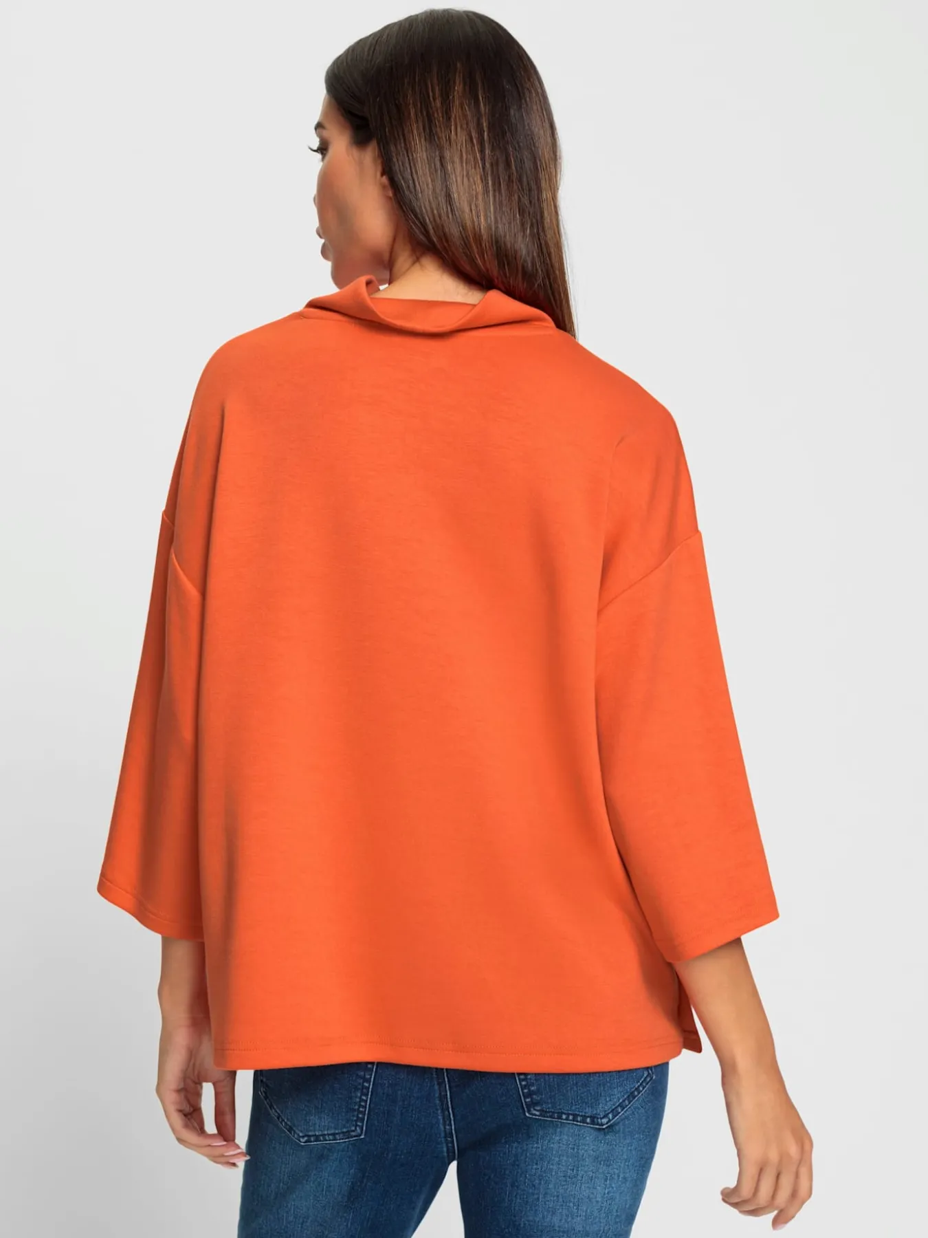 Sweatshirt boutons contrastés élégants
