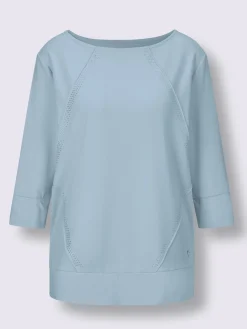 Sweatshirt brillance soyeuse et mate