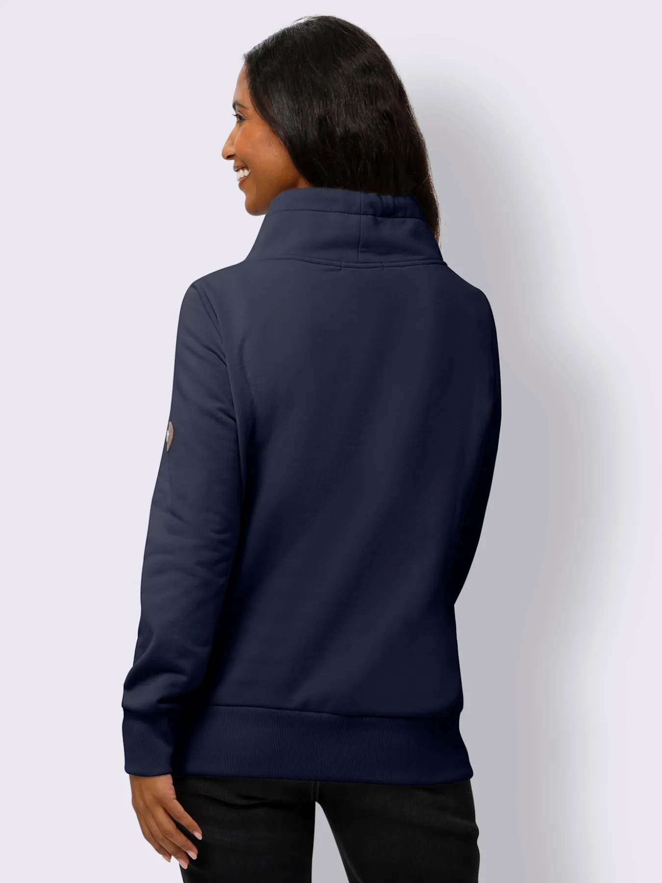 Sweatshirt col asymétrique