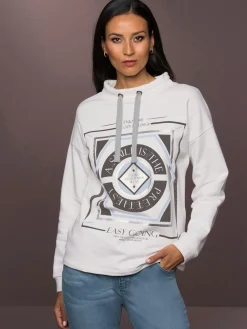 Sweatshirt col montant à coulisse