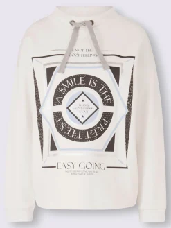 Sweatshirt col montant à coulisse