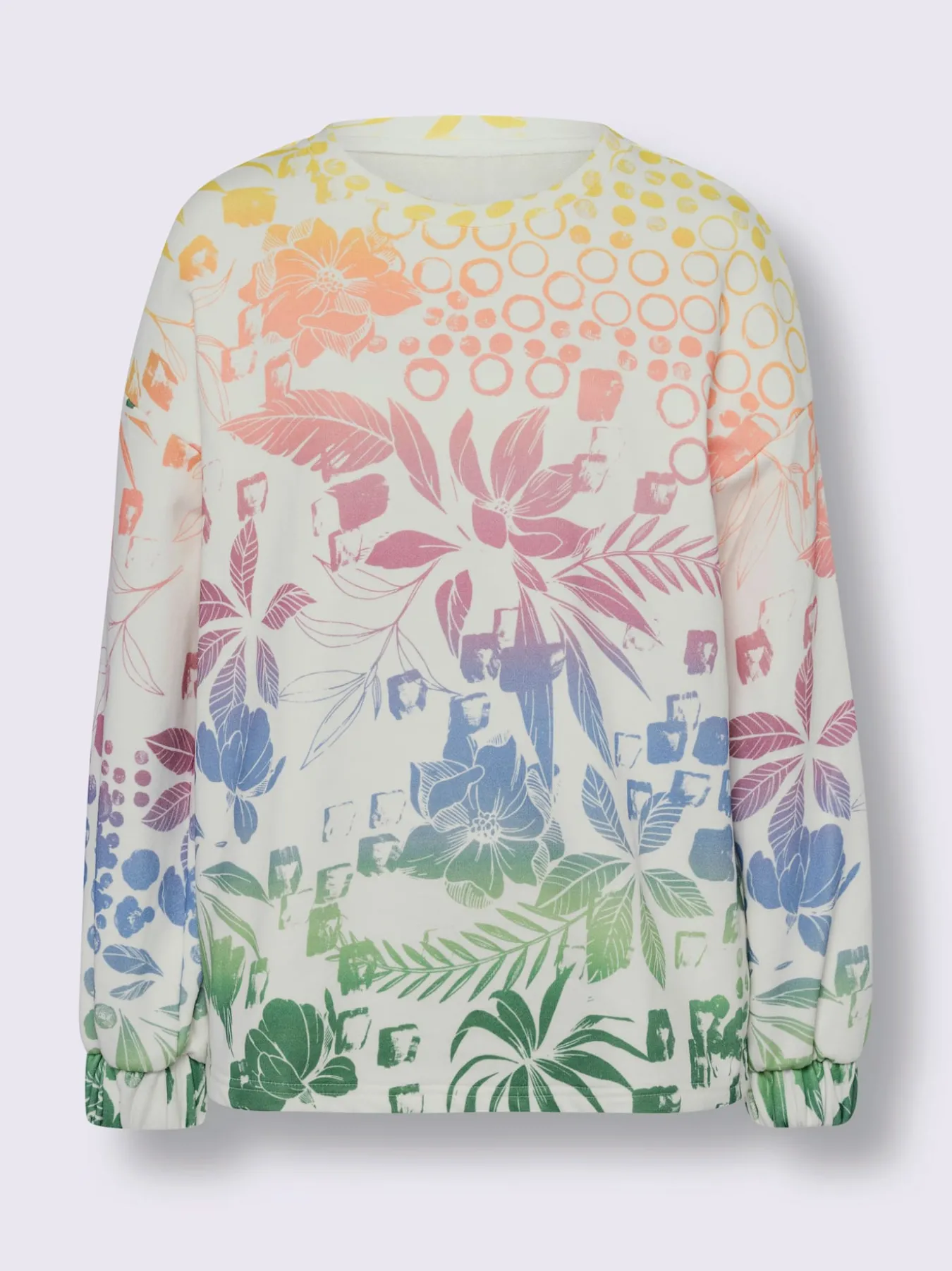 Sweatshirt dégradé de couleurs mode