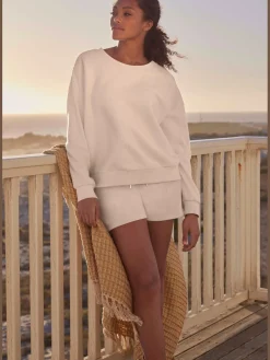 Sweatshirt en qualité côtelée