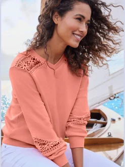 Sweat-shirt encolure en v