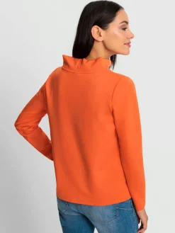 Sweatshirt encolure raffinée