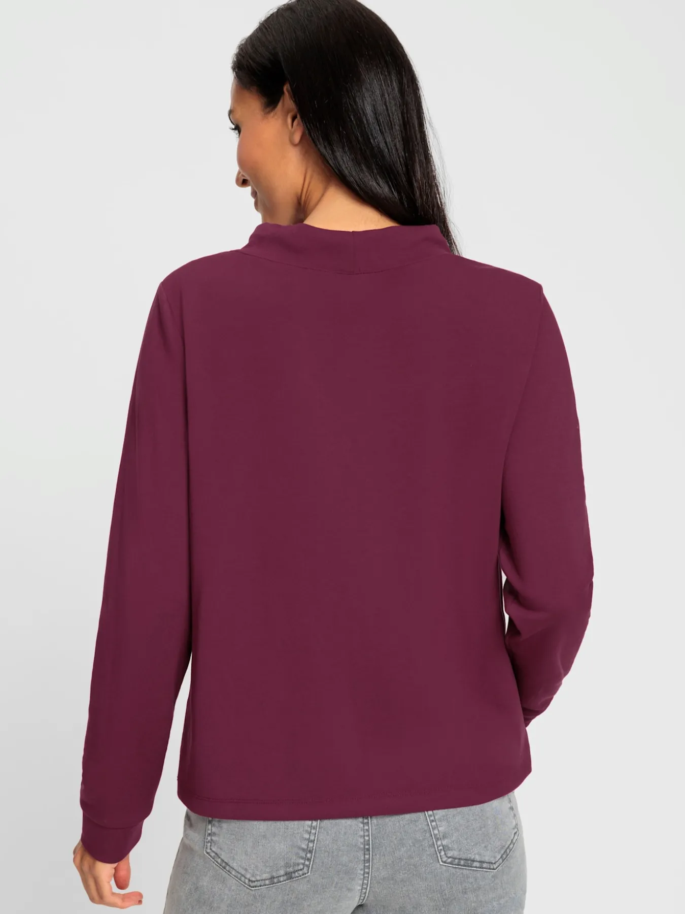 Sweatshirt imprimé feuille brillant