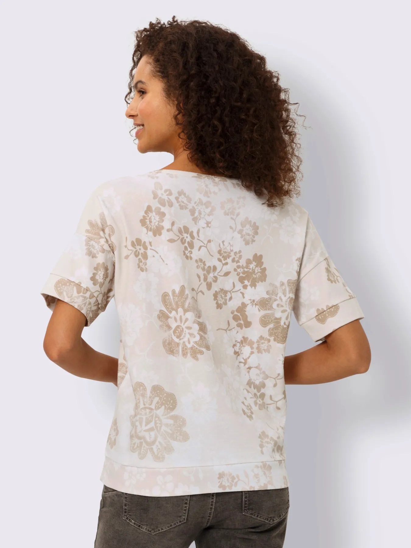 Sweatshirt imprimé floral