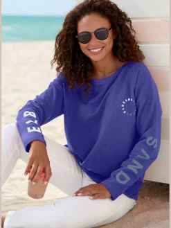 Sweat-shirt imprimés logo sur les manches