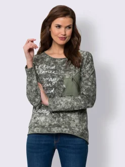 Sweatshirt joli aspect batik