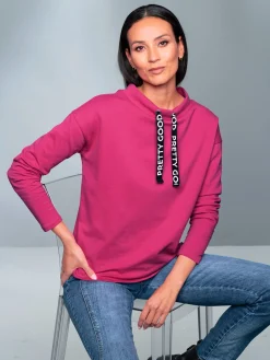 Sweatshirt lien à nouer avec inscription