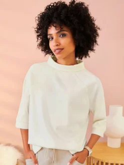 Sweatshirt mélange de modal doux