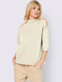 Sweatshirt mélange de modal doux