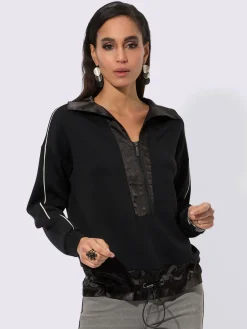 Sweatshirt mélange de modal doux