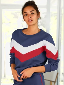 Sweat-shirt pull à rayures