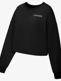 Sweatshirt raccourci avec mancherons