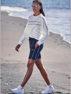 Sweatshirt sport avec passepoil