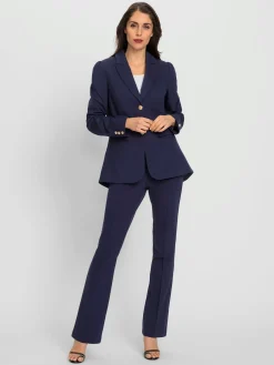 Tailleur pantalon boutons fantaisie