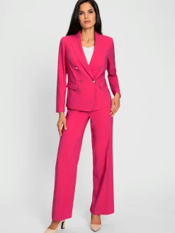 Tailleur pantalon boutons fantaisie dorés