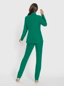 Tailleur pantalon coupe droite